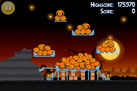 Niveau bonus oeuf d'or 3 étoiles Angry Birds Halloween