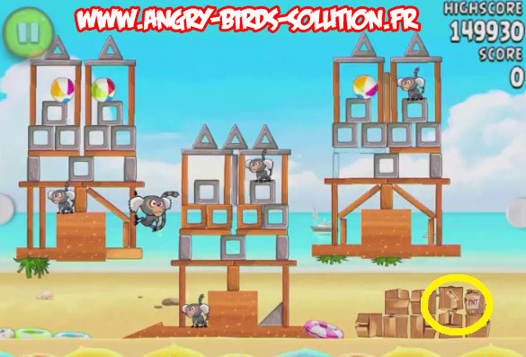 Pastèque d'or 8 d'Angry Birds Rio : Beach Volley