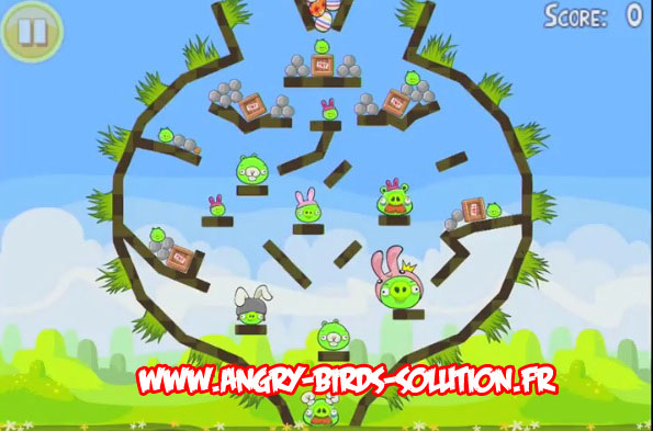 Niveau bonus easter egg 9 d'Angry Birds Seasons