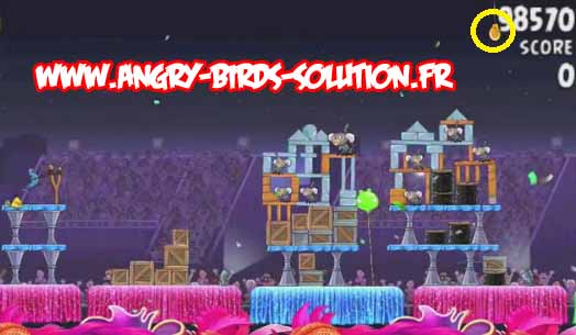 Papaye en or 3 du niveau 7-7 d'Angry Birds Rio
