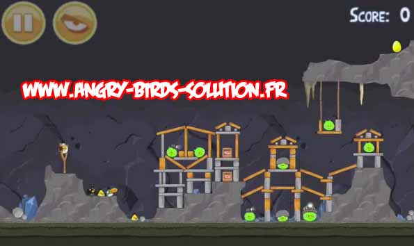 Oeuf d'or 23 d'Angry Birds (niveau 15-12)