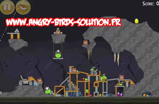 Oeuf d'or 24 d'Angry Birds (niveau 16-9)