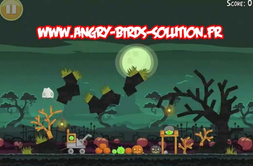 Niveau bonus oeuf d'or 2 d'Angry Birds Ham'O'Ween