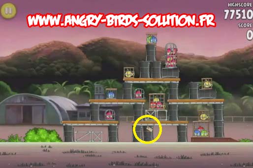 Pomme en or 13 d'Angry Birds Rio (level 10-12)