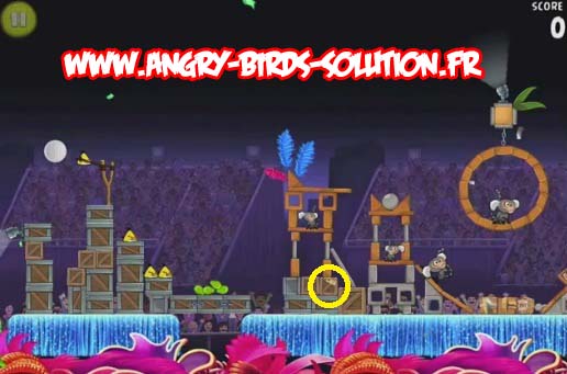 Papaye en or 8 d(Angry Birds RIO (level 8-2)