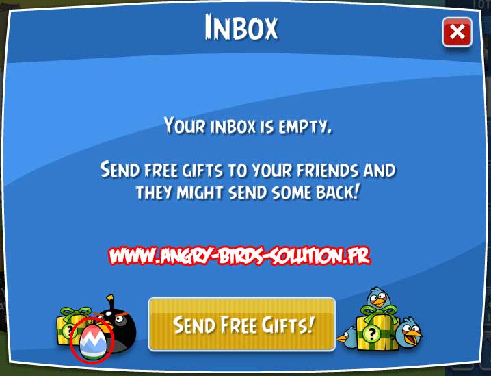 Oeuf de Pâques #4 d'Angry Birds Facebook