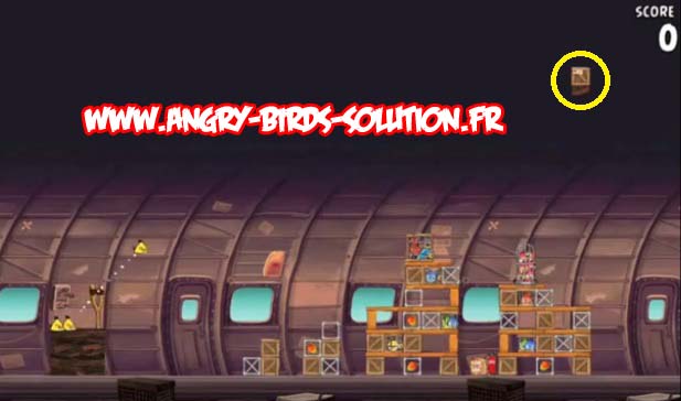 Soluce Mangue en or n°13 d'Angry Birds Rio (level 12-12)