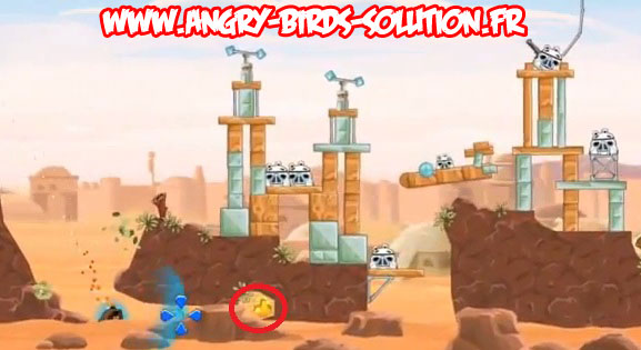 Solution du Golden Droid #2 d'Angry Birds Star Wars